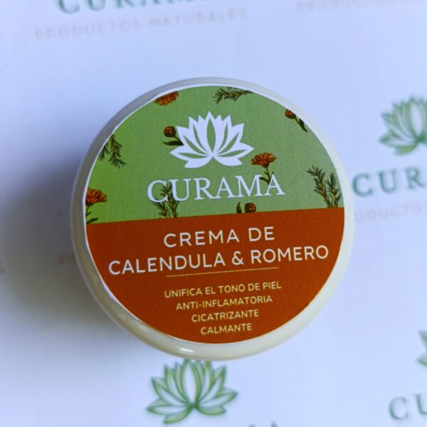 crema caléndula y romero Curama