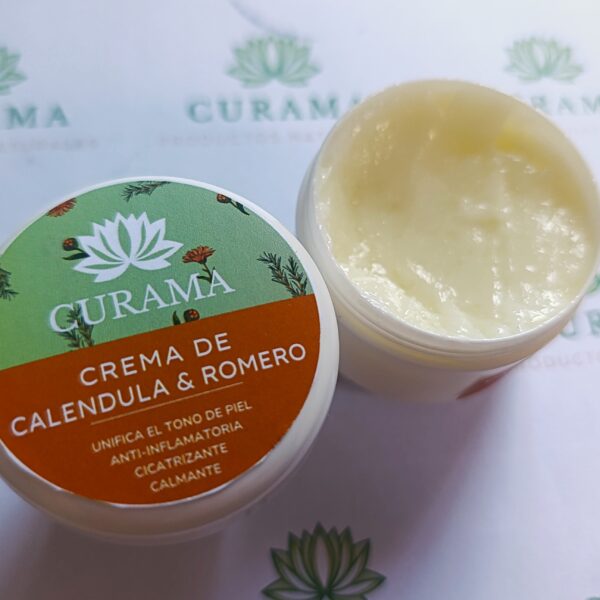 crema caléndula y romero Curama
